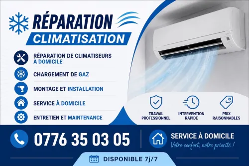 Reparation climatiseur  à domicile