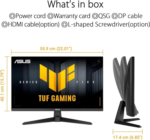 ECRAN  ASUS TUF Gaming VG259Q5A 24.5"  200Hz, Fast IPS 0.3ms FreeSync