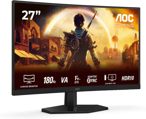 AOC Gaming C27G42E - Moniteur incurvé Full HD 27 Pouces, 180 Hz, 0,5 ms