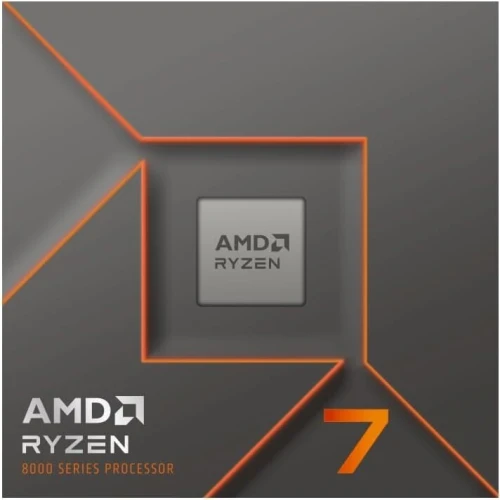 AMD Ryzen 7 8700F Processeur (8 Cœurs/16 Threads, Ryzen AI, 65W TDP, Socket AM5, Cache 24Mo,