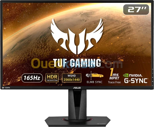 ASUS TUF Gaming VG27AQZ 27" WQHD - Dalle IPS - 16:9 - 165Hz - 1ms - 2560x1440