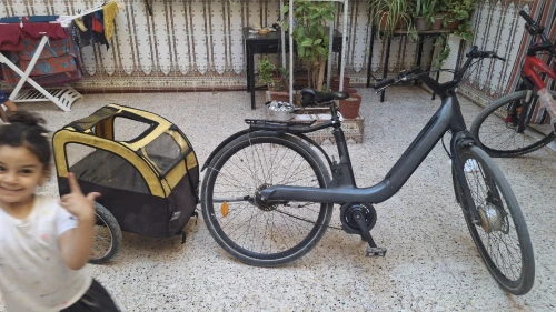 Velo avec remorque 