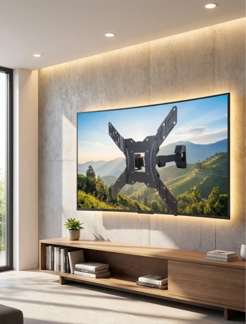 Support TV Mural Orientable 14" à 55" Pouces - Support TV Plasma Réglable -Support TV Mural Algérie