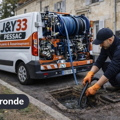 Camion vidange débouchage canalisation nettoyage