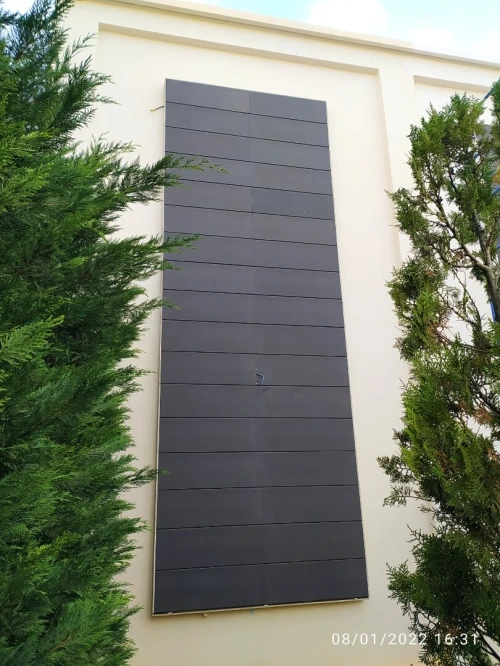 Façade ventilée ciramik terre cuite mure rideau 