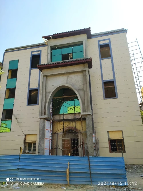 Façade ventilée ciramik terre cuite mure rideau 