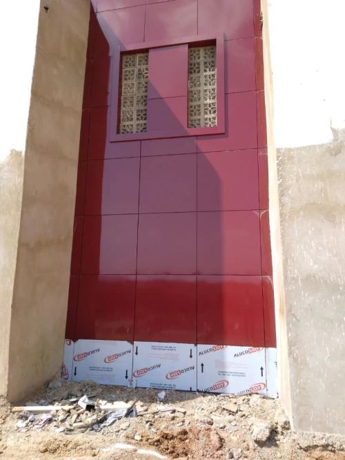 Façade ventilée ciramik terre cuite mure rideau 