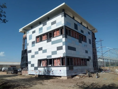 Façade ventilée ciramik terre cuite mure rideau 