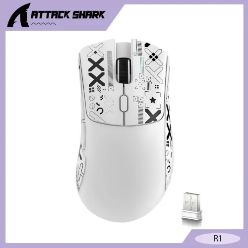 souris attack shark R1 Tri-mode (2.4G/Wired/BT5.2)