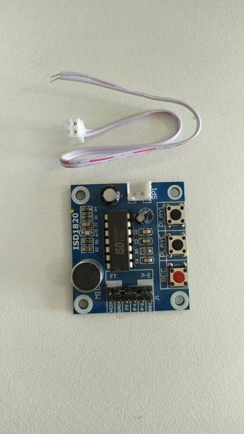 ISD1820 Sound or Voice Board Recording Recorder Playback Module On-Board Microphone
