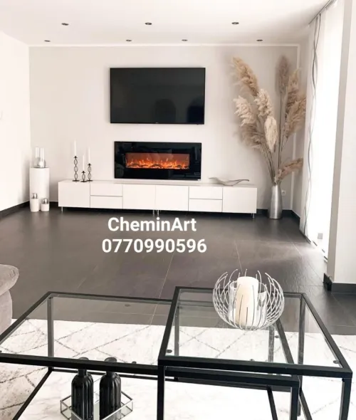 Cheminée électrique décorative 