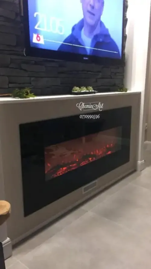 Cheminée électrique décorative 