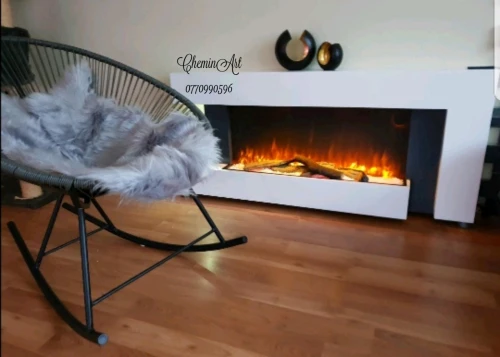 Cheminée électrique chauffante décorative