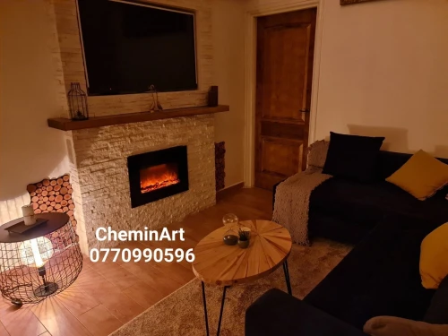 Cheminée électrique décorative chauffante