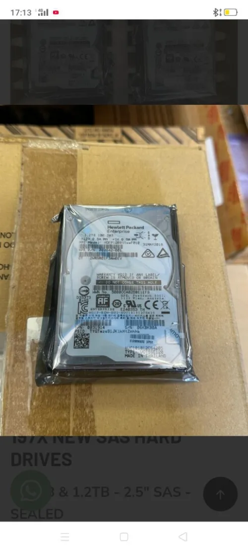 Disque dur SAS 1.2 T 