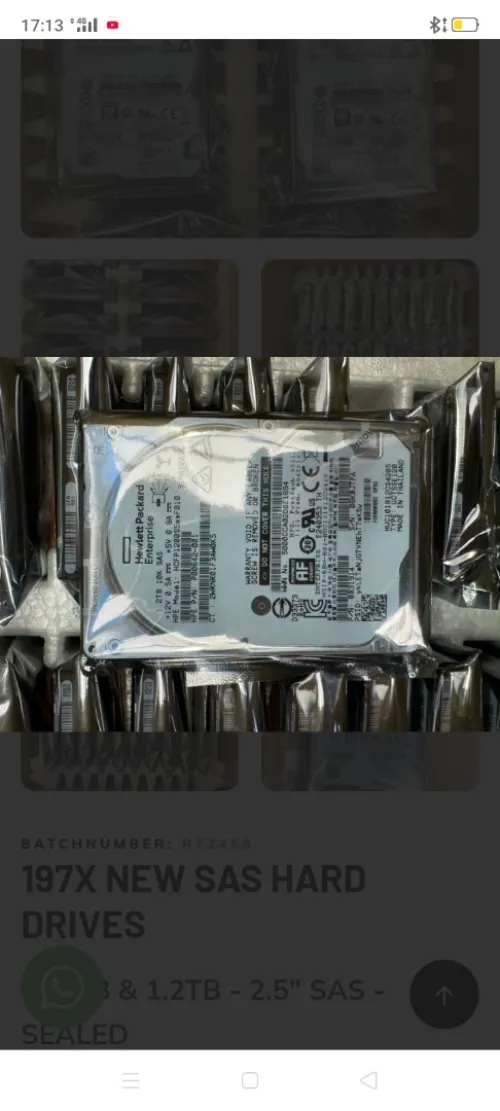 Disque dur SAS 1.2 T 