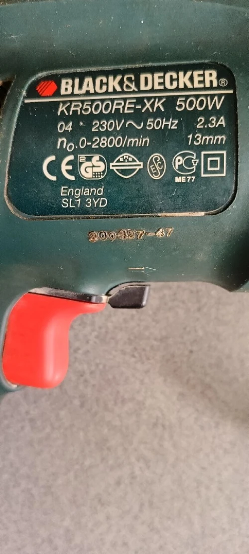 Chignole/ visseuse Black & Decker made in England