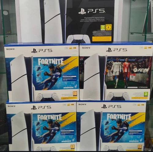 PS5 SLIM EDITION  FORTNITE  FC26 1TB ET PS5 SLIM DIGITALE