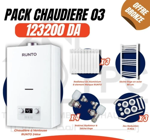 Pack Chaudiere * BERETTA * ital * runto * 24 kw a ventouse F01/F02/F03/F04/F05