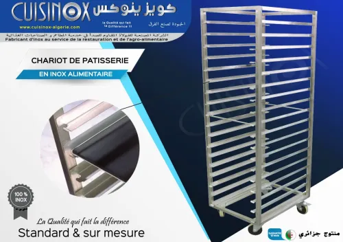 RAYONNAGE PLONGE INOX  TABLE  CHARIOT
