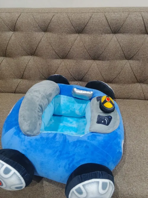 Voiture bébé peluche tissus