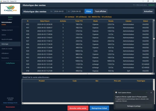 Logiciel de gestion de Magasin et de supérette