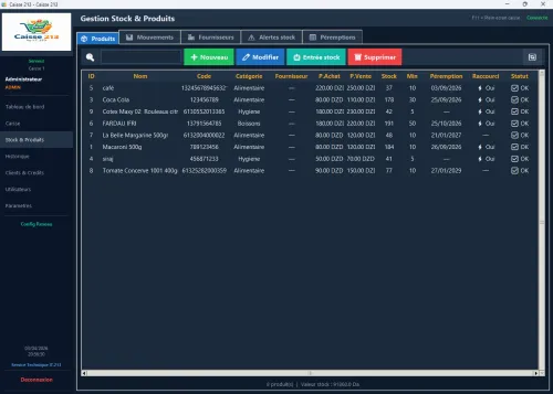 Logiciel Gestion pour Superette mini superette, hanoute