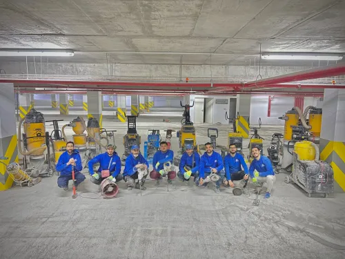 Ponçage et rabotage des sols en béton 