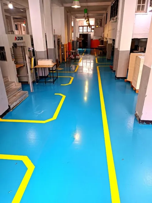 Revêtement de sol en résine epoxy 