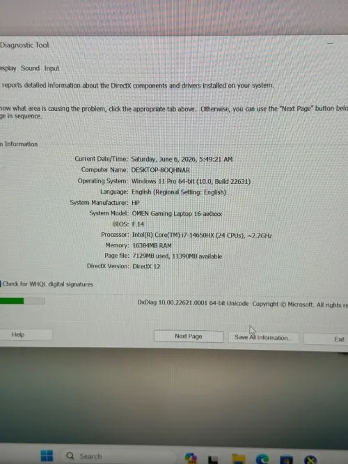 Hp homen gamer i7 14em gen