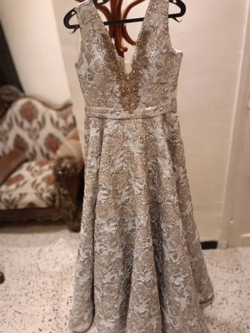 Robe soirée brocart 