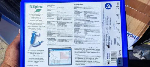 Nspiro Medical EFR Spirometer Spirostick Norav Geratherm