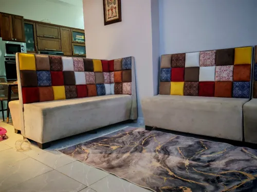 Canapé Patchwork Design Moderne