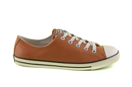Converse cuir marron camel