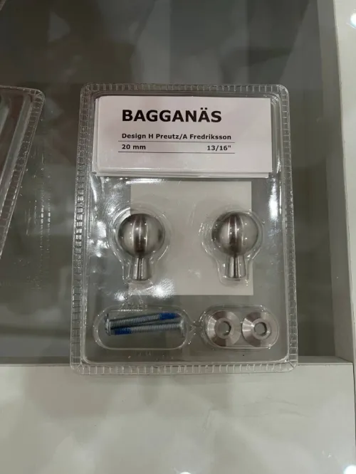 2x16 Poignets Bouton IKEA BAGGANÄS