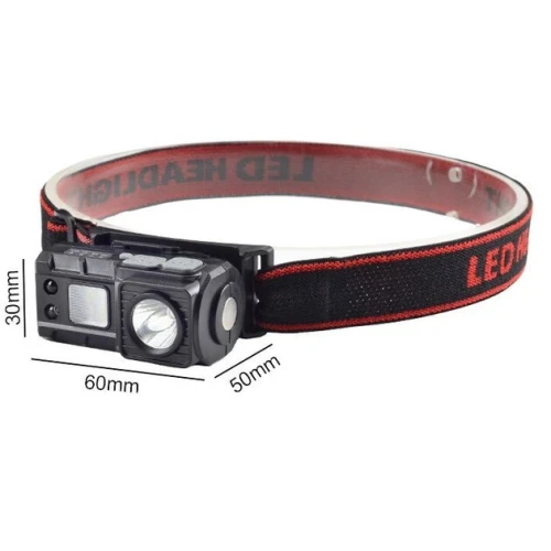Lampe frontale LED XPE+RGB Multifonction PHE180 degrés LL-6541