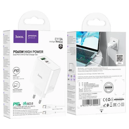 Chargeur 65W " Hoco C113A Awesome "
