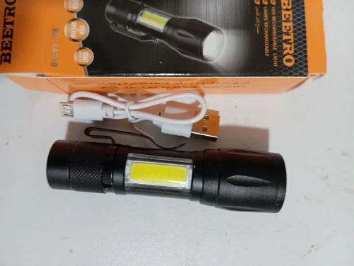Lampe de poche double allumage USB 90mm BEETRO