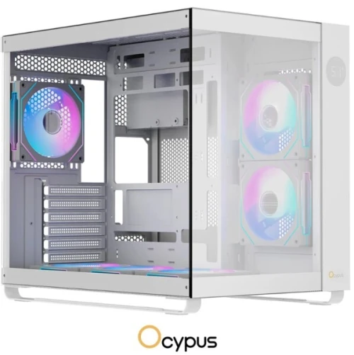 BOITTIER OCYPUS IOTA C70 ARGB + 06 ARGB FANS +Fan Hub BLACK/ WHITE