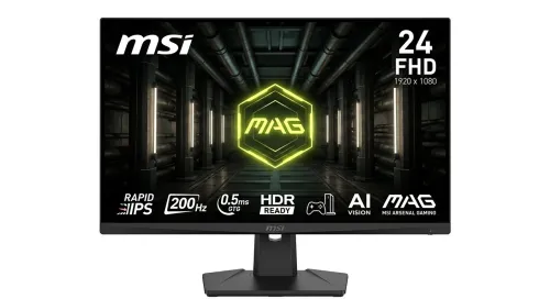 ECRAN MSI MAG 242F 24" Full HD 1080p/ 200H/ IPS/ 0.5ms, BLACK