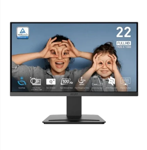 ECRAN MSI PRO MP223 E2 VA 21.45" Full HD 1080p/ 100H/ VA/ 1ms, AdaptiveSync BLACK