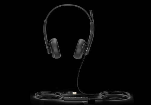 YEALINK - UH34 F/P: Casque USB binaural UH34 UC & Teams pour call center