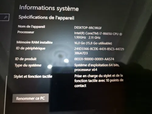Lenovo ThinkPad X1 Yoga  i7 / 16 Go RAM / Écran tactile