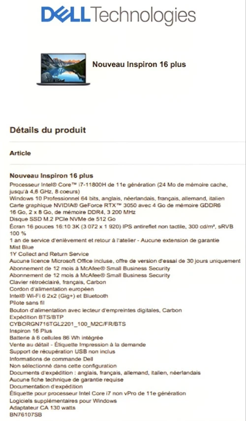 Dell inspiron 16 plus