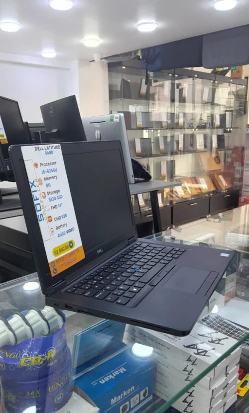 LAPTOP DELL LATITUDE 5490 i5-8350U 8G 512G SSD 14"