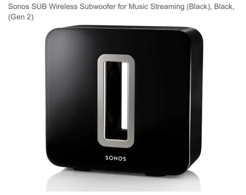 sonos sub wireless subwoofer