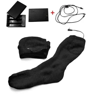 Taruor Chaussettes chauffantes électriques alimentées par usb et pile pour temps froid