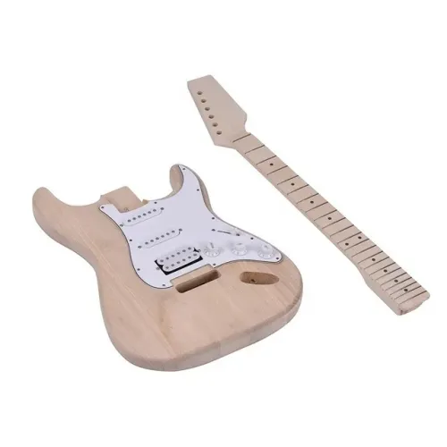 Muslady ST Style inachevé bricolage Kit de guitare électrique 