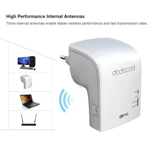 Dodocool AC750 Point d'accès, répéteur, routeur sans fil double bande