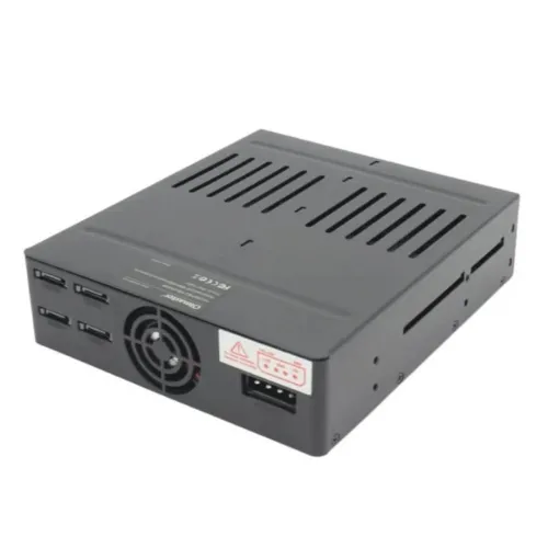 OIMASTER  Rack Interne À 4 Emplacements Sata Boîtier pour Disque Dur 2,5 Mobile Interne Grille 